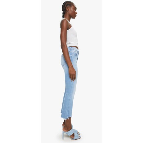 Mother Denim The Insider Crop Step Fray Jeans Light Wash Sz 25 NWT MSRP $248 - Picture 7 of 8
